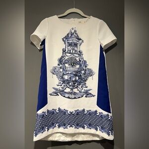 LeShop Korean Brand Women White Graphic Printed Tunic